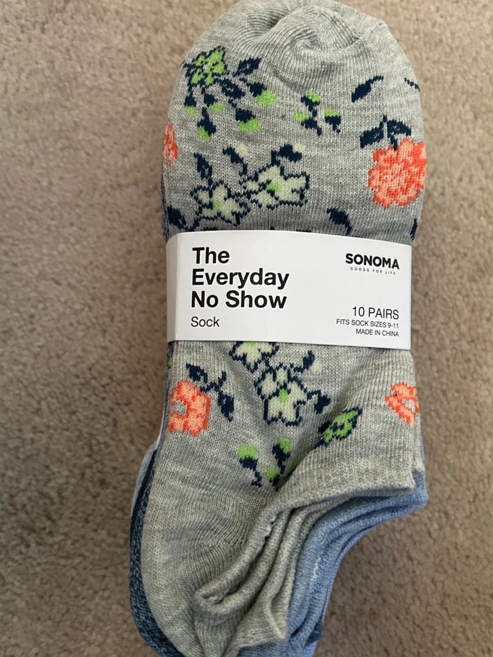 NWT Women’s Sonoma 10 Pack No-Show Socks